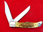 Case XX 5265 near mint STAG 1940-64 folding hunter knife-Excellent LOUD snap. — photo 2