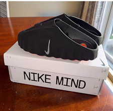 Nike Mind Mens Slide Sandals Size 8 Black Mes...