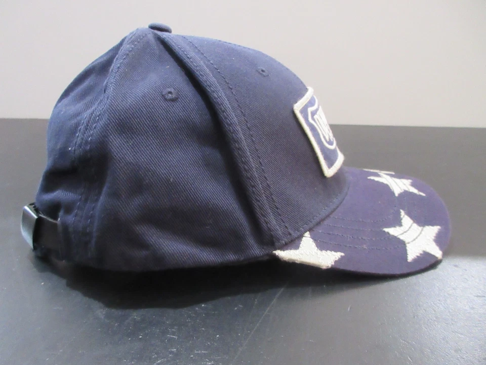Ralph Lauren Polo Sombrero Gorra Correa Trasera Azul Blanco Denim y Suministro Parche Estrellas Para Hombres Foto 4 de 4