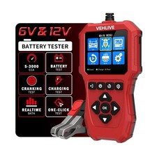 Car Battery Tester 6V 12V, 5-3000CCA Battery Load Tester, Automotive Alternat...