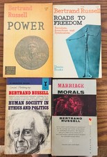 BERTRAND RUSSELL 4 Book lot PB Marriage & Morals Power Human Ethics Politics
