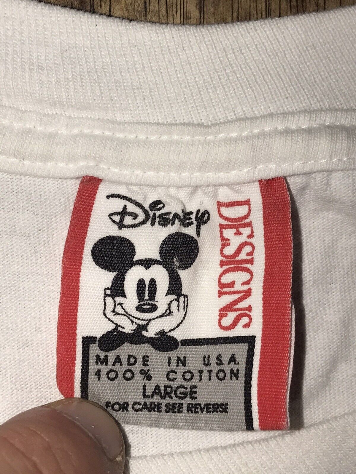 Vintage Walt Disney Design Label - MICKEY MOUSE World MAGIC KINGDOM L  T-Shirt