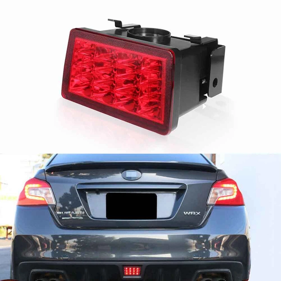 Red F1 LED Tail Brake Light For Subaru Impreza 11-21 WRX STI XV Rear Fog Lamp - Image 2 of 4