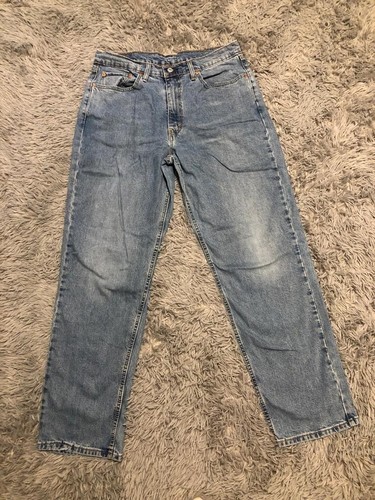 Levis 505 Jeans Men's 36x33 Blue Straight Leg Jeans Denim