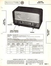 Roland- Model 6T1M - Radio - Original Service Manual -1953