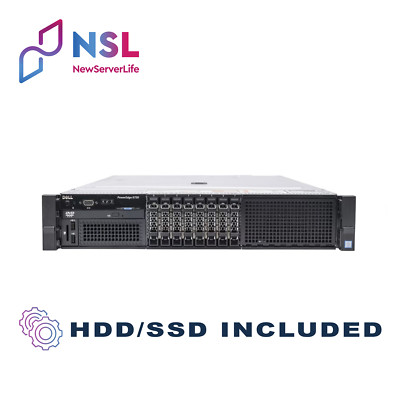 DELL R730 Server 2x E5-2630v3 1.8GHz =16 Cores 64GB H730 2x 1.2TB SAS 4xRJ45