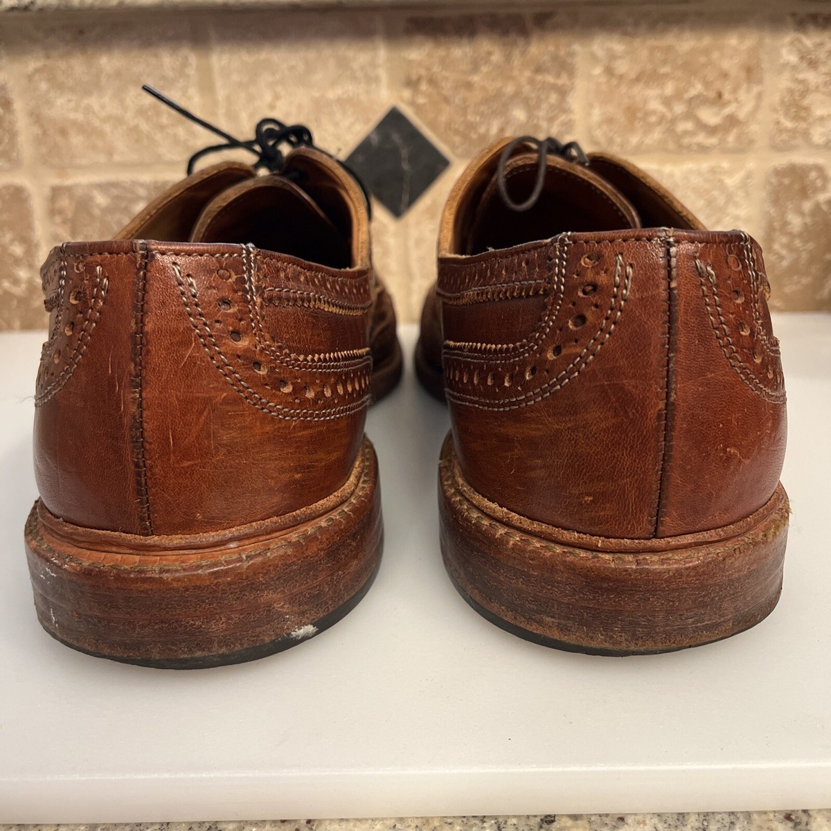 Allen Edmonds McTavish Leather Wingtip Brogue Dress Oxford Shoes Brown Men’s 10D Allen Edmonds McTavish Men 14 D Wingtip Oxford Shoes Brown  main image 3