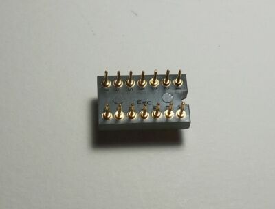 14-DIP Component Carrier/Adapter EMC 20314-04-451 Gold Plated