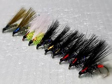 10 SMALL  Cormorant 3D  Trout Flies Size 12 KAMASAN HOOKS