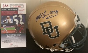 mike singletary autographed helmet