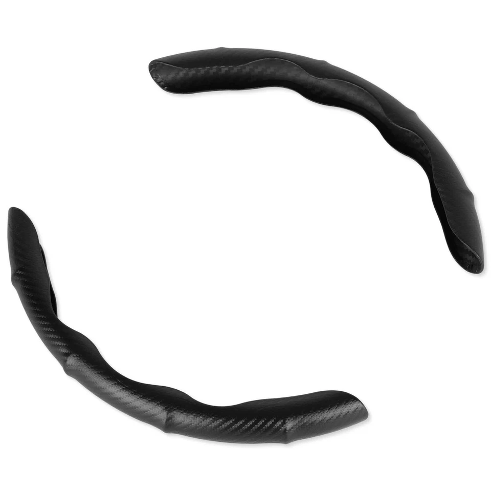 Cubierta elevadora de volante de coche de carbono de 15" de cuero antideslizante para Toyota RAV4 XLE Foto 3 de 4