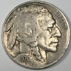 1930 Buffalo Nickel - Very Fine (VF) Full Date Partial Horn KM#134 - 4479