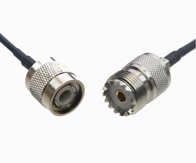 TNC Male Plug to SO239 UHF Female RF Coaxial Cable For Antenna Radio 0.5~15FT