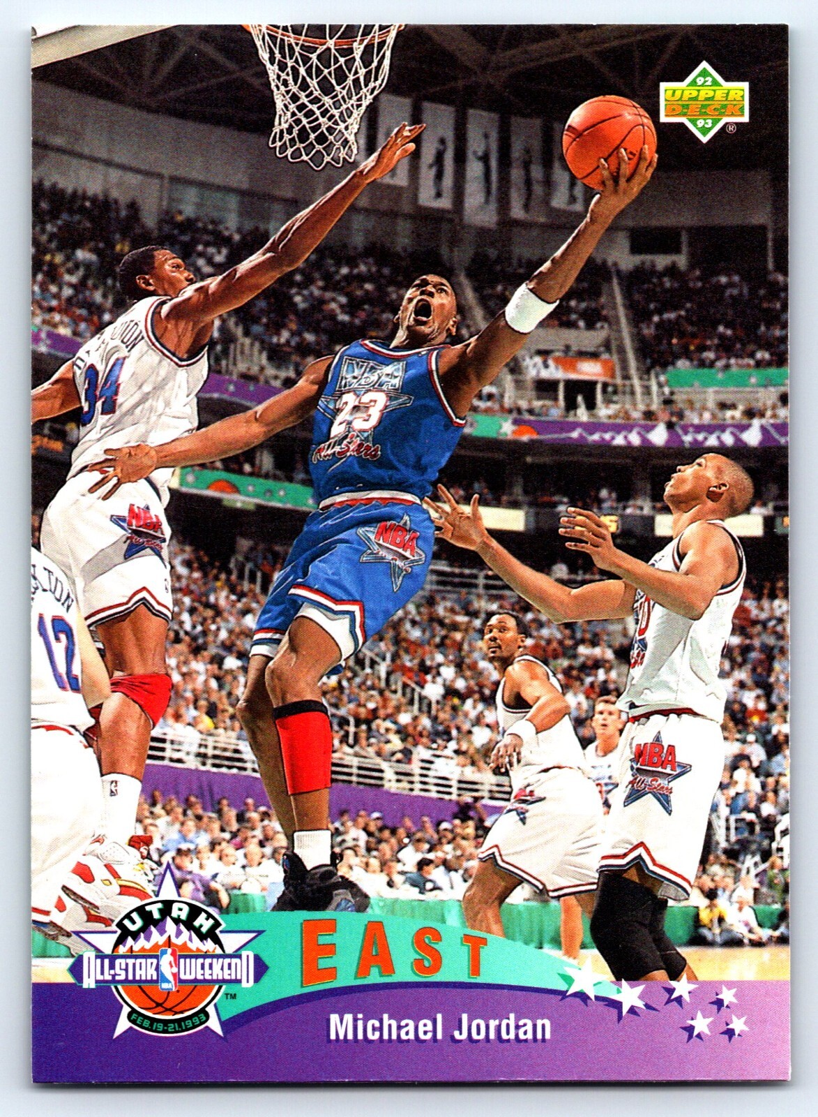 1992 Upper Deck Basketball Card #425 Michael Jordan All Star Chicago Bulls