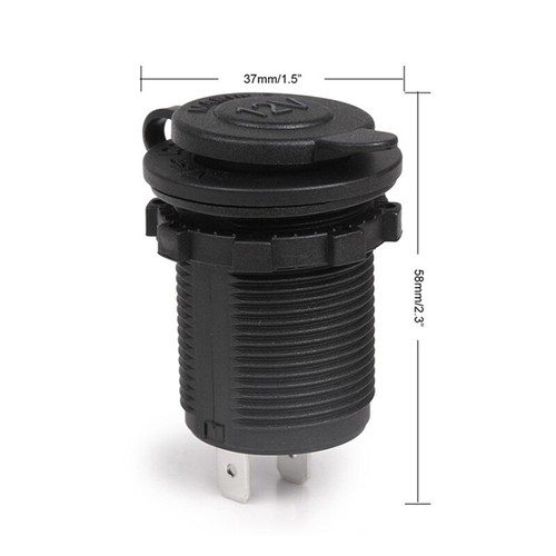 Zigarettenanzünder Steckdose 12V wasserdichtes Auto Boot Motorrad Zigaretio - Zdjęcie 2 z 6
