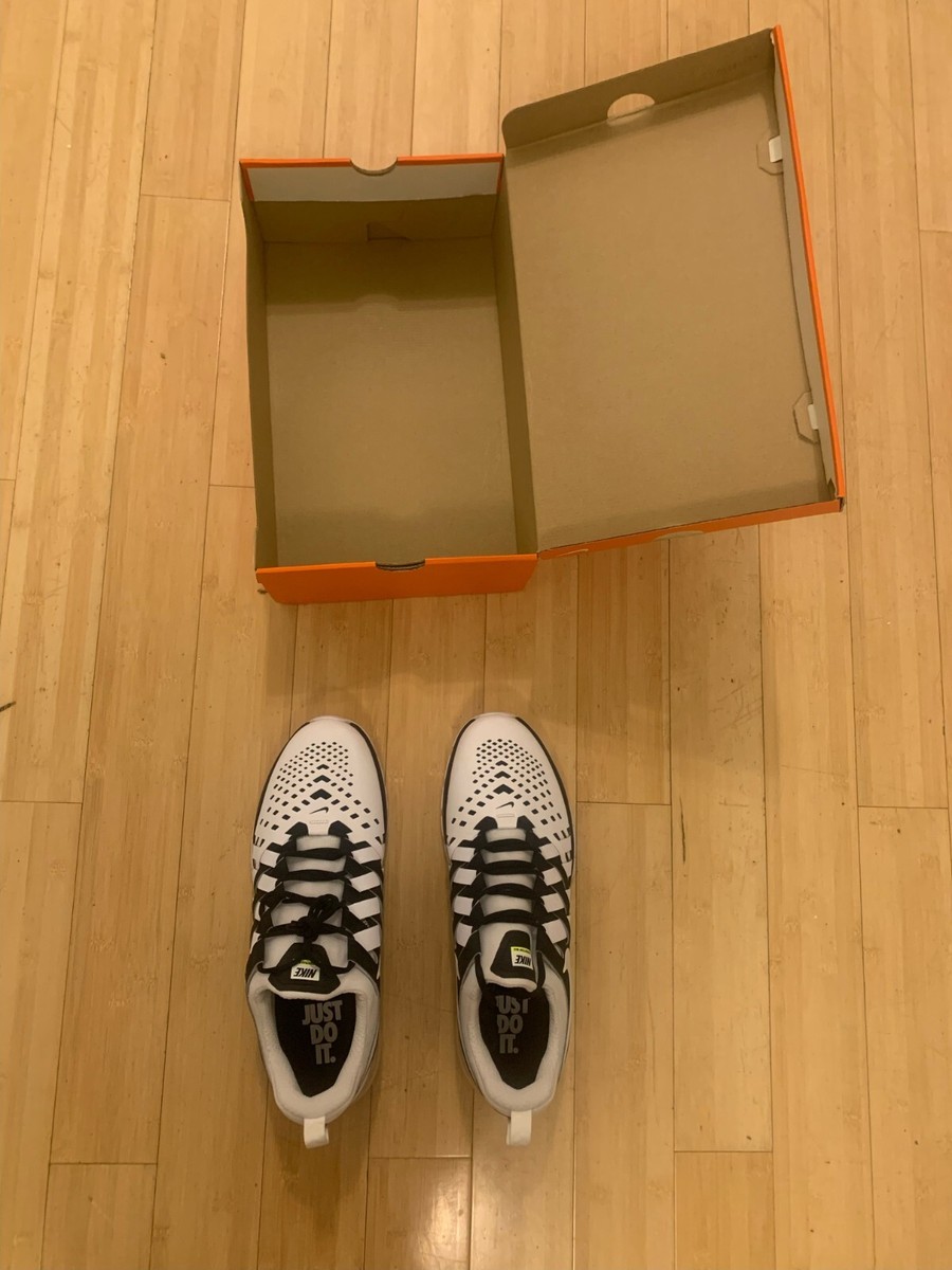 Size 14 Nike Men Fingertrap Max Shoes 644673 011 White Black