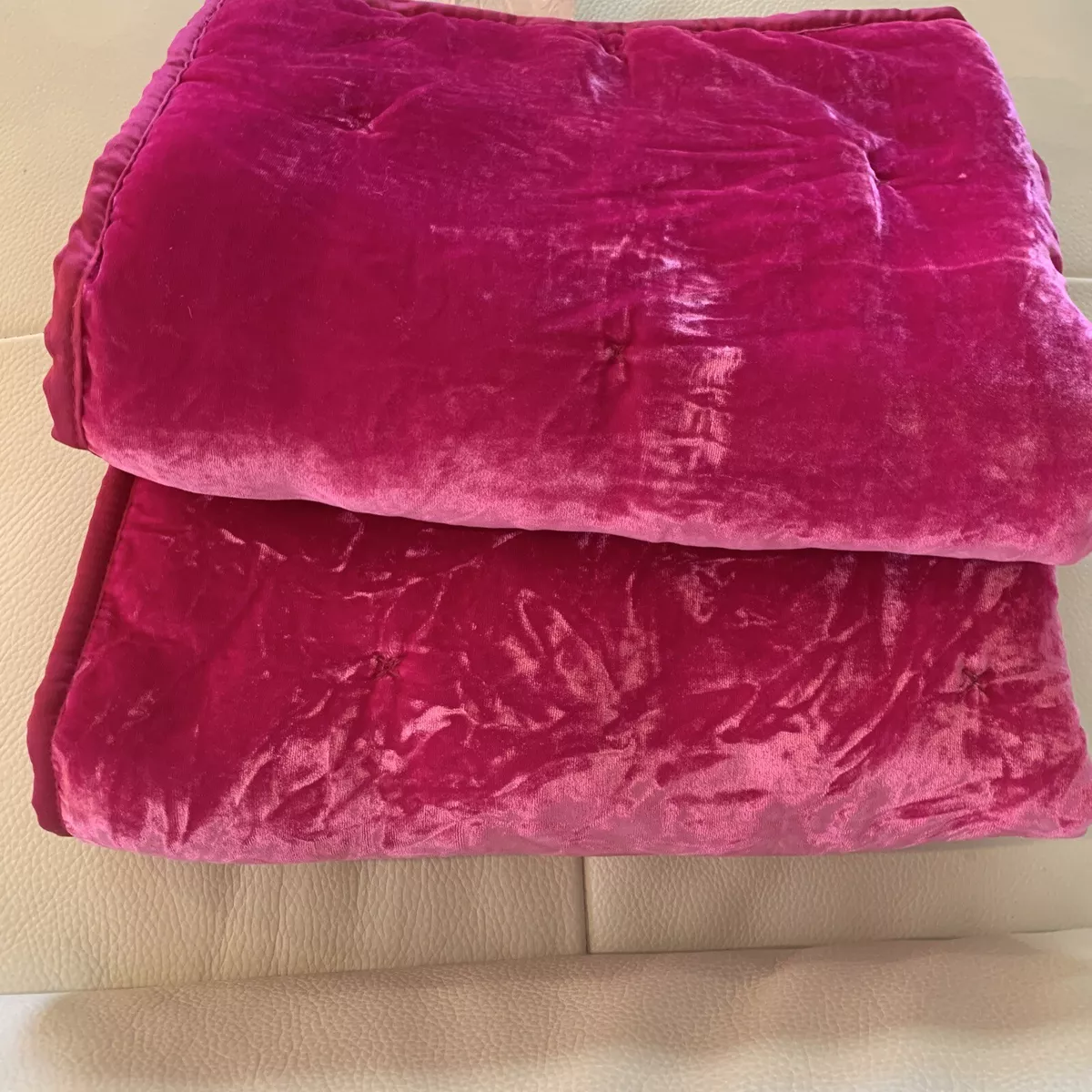 Pink velvet pillow shams cheap