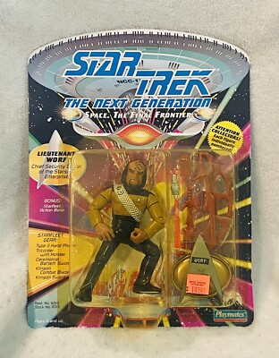 Star Trek Next Generation Lieutenant  ￼Word 5'' Action Figure Playmates Unpunched