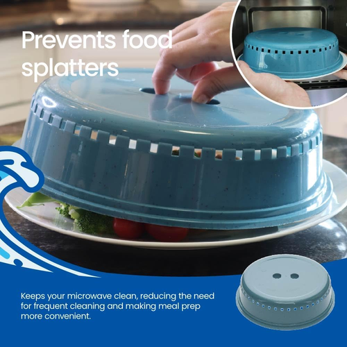 White Magic Ocean Bound Microwave Food Cover - Picture 2 of 12
