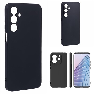 Hülle für Samsung A56 A16 5g Xiaomi Redmi Note 14 Bumper Case schwarz matt