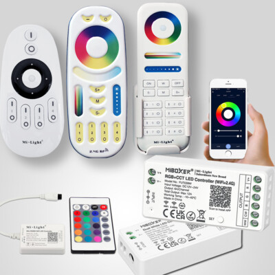 Mi·Light Series White RGB W RGB+CCT WiFi App Controller Dimmer For COB LED Strip
