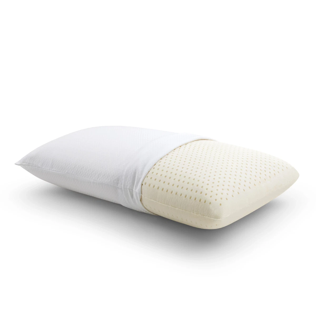 Beautyrest Latex Foam Bed Pillow with Removable Cover Standard Cotton