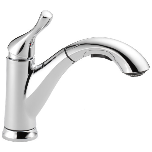 Delta Grant Pullout Kitchen Faucet Chrome-Certified Refurbished