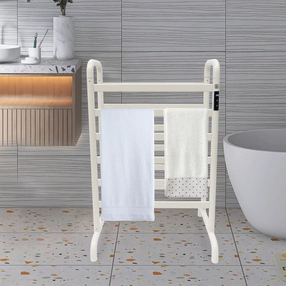 White TS03-6080 Space Aluminum Electric Heater Towel Holder 180W - Image 2 of 4