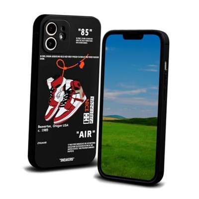 Cool Design Phone Case for Case for Boys Men Street Aesthetic iPhone 12 Black 2