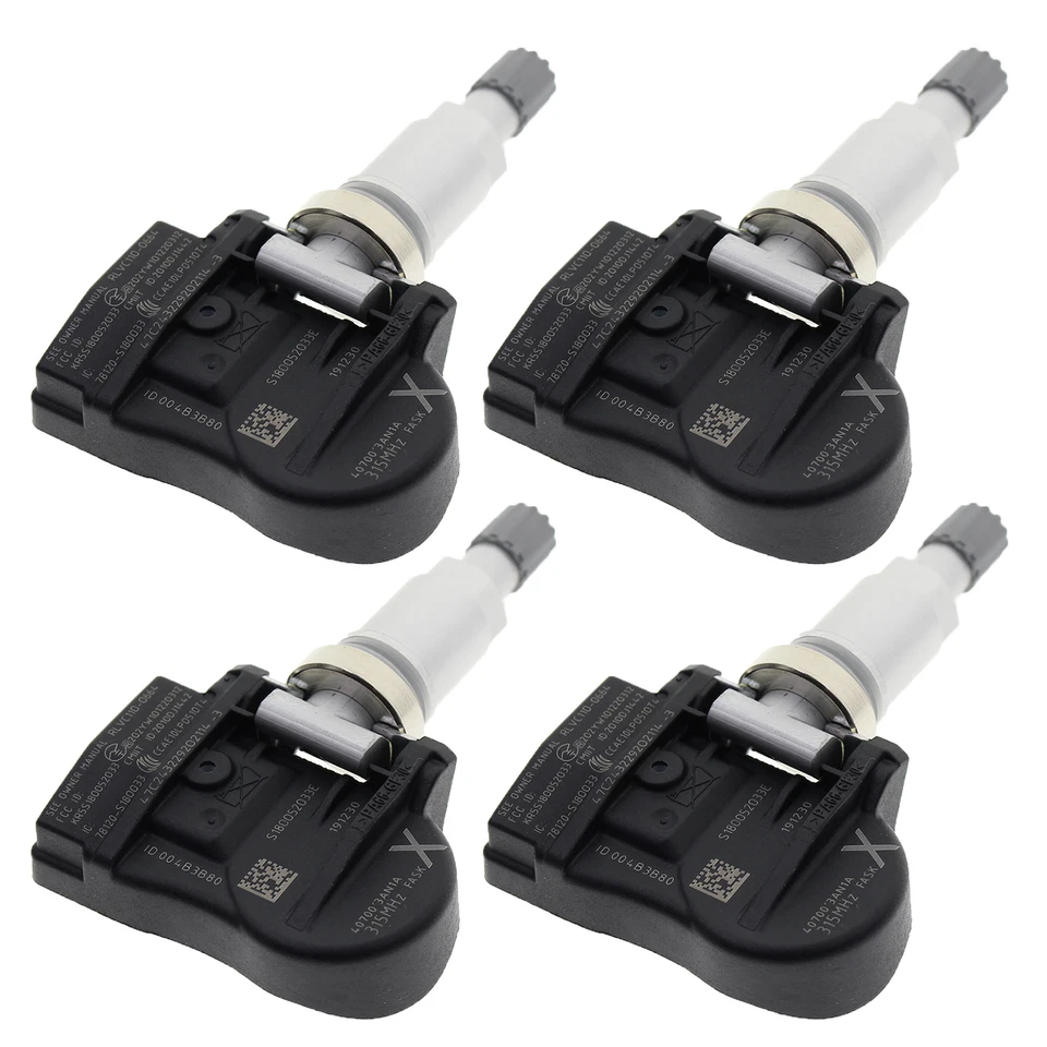 4x Sensor de presión de neumáticos TPMS para rueda Nissan Versa 16" con Ikey Keyless 2012-2019 Foto 2 de 4