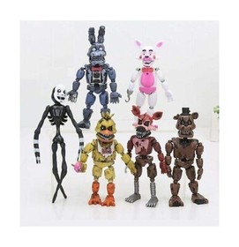 6pcs Set Five Nights at Freddy's  6&lsquo;&rsquo; Action Figures FNAF Toys w/light.