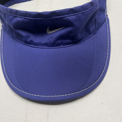 Nike Women's Daybreak Dri-Fit Running Visor Hat Cap Purple H3 - Picture 7 of 9