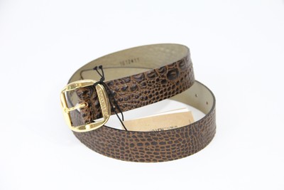 BIRKENSTOCK Knoxville Embossed Leather Belt Birkenstock Knoxville Leather Belt Anthracite Black 75cm 30  main image 4