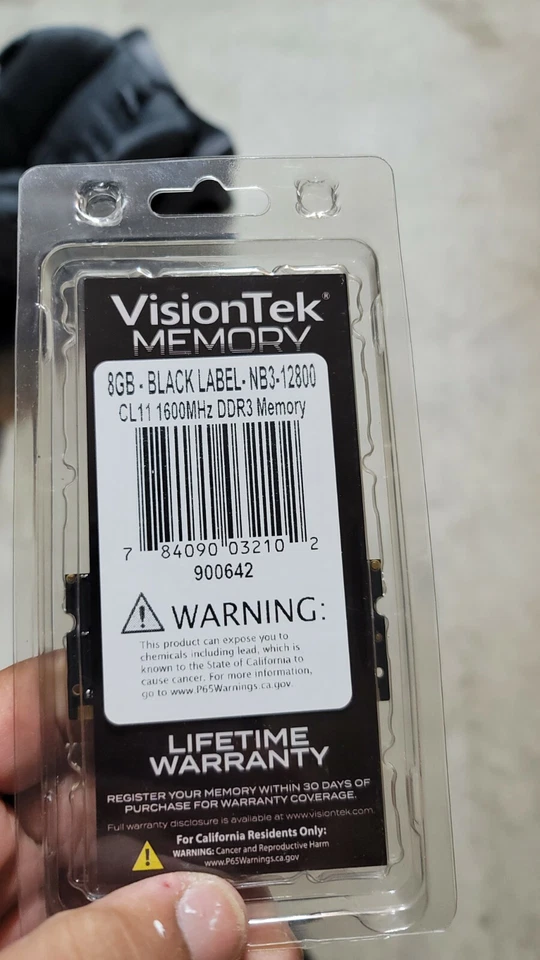 Visiontek 8GB DDR3L 1600 CL11 SODIMM - Image 2 of 2