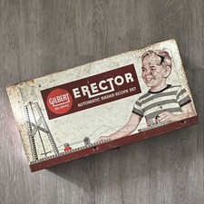 Vtg  50s GILBERT Erector Set NO. 10042 Automatic Radar Scope Set in Metal Box