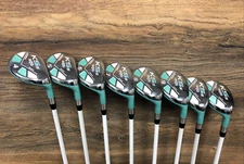 USED Womens Majek Golf Clubs Teal Ladies Hybrid Set #4-SW Lady Flex 103-BSJG