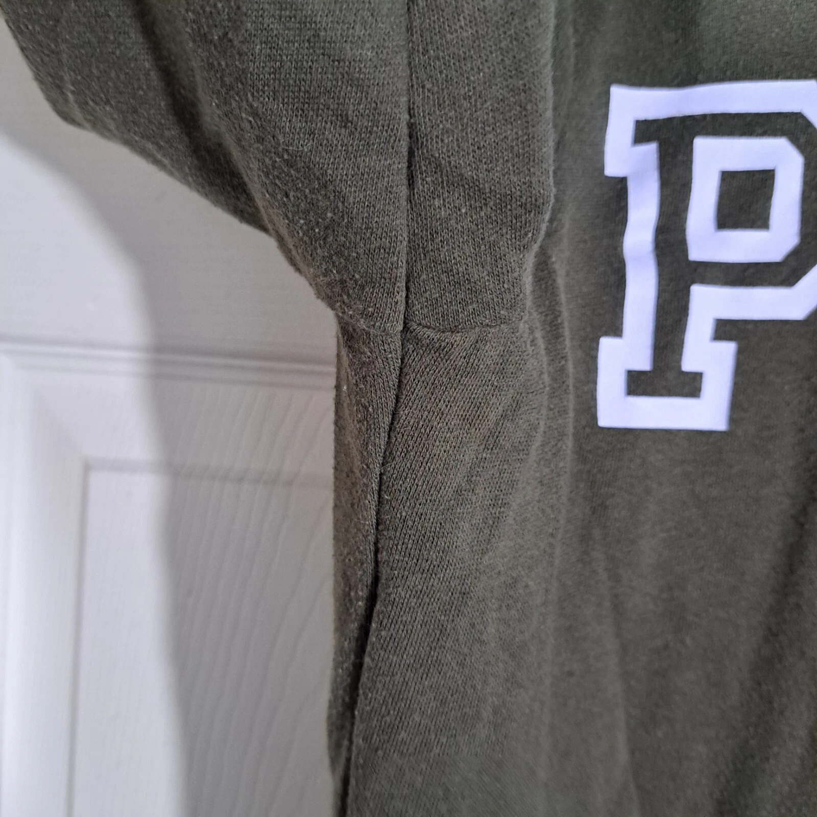 UNDERCOVER Felpa ROSA Victoria's Secret con cappuccio taglia XS verde bianco logo full zip