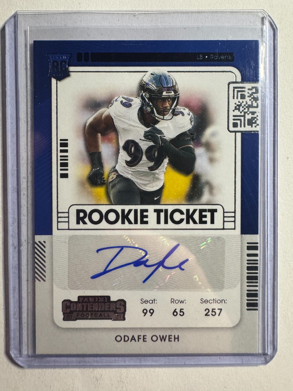 K270,701 - 2021 Panini Contenders #159A Odafe Oweh Auto RC