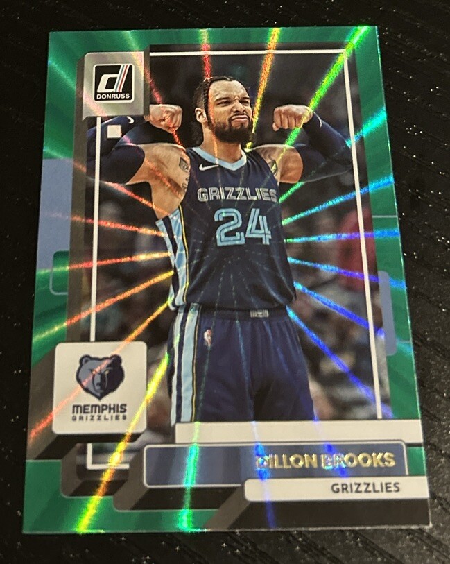2022-23 Panini Donruss Dillon Brooks Green Laser