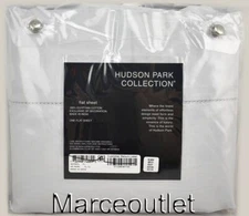 Hudson Park Classic Linens Egyptian Cotton Percale TWIN Flat Sheet Cloud