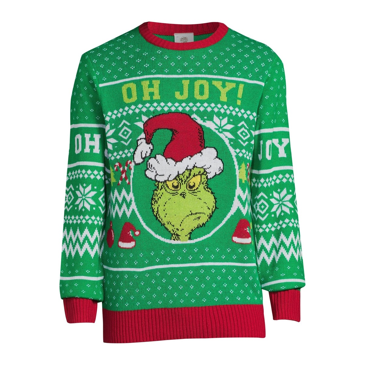 NEW Dr Seuss The Grinch "Oh Boy" Ugly Christmas Sweater Adult Unisex Plus  2X-3X | eBay