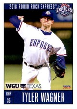 2018 Round Rock Express Choice 27 Tyler Wagner Las Vegas Nevada NV Baseball Card