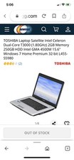 toshiba satellite laptop intel celeron Dual core windows 7