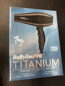 Secador de Pelo Babyliss Pro Titanium/1875 vatios/3 calienta/2 velocidad  seytings | eBay