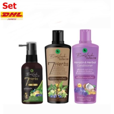 Set Biovech Biovech Herbal Shampoo + Conditioner + Hair Tonic Hair Care Natural