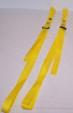 Yellow Straps Adjustable Boat Fender Bumper Pair New American Made in USA
