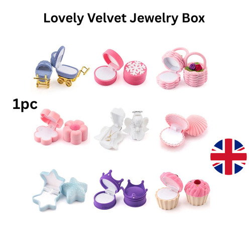 High Quality Jewellery Box Necklace Earrings Ring Set Small Velvet Gift Box UK