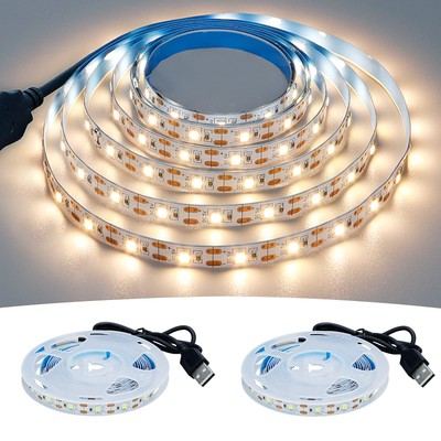USB LED Strip Light Natural White 4000K 5V USB Powered 13.12ft/4M 240LEDs Fle...