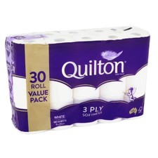 Quilton Toilet Paper Tissue Rolls 3 Ply 30 Pack Best Price — image 3