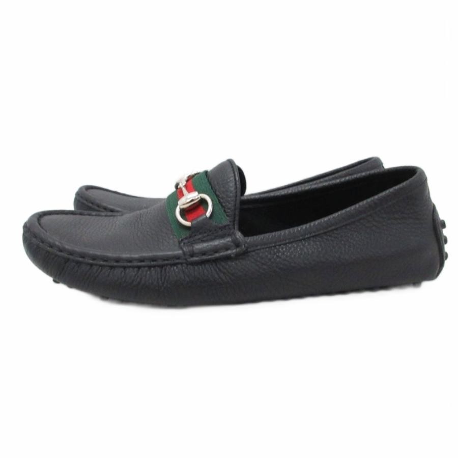 GUCCI Horsebit Sherry Line Leather Loafers Dress Shoes Size:37JP:24 141130K Auth thumbnail 2